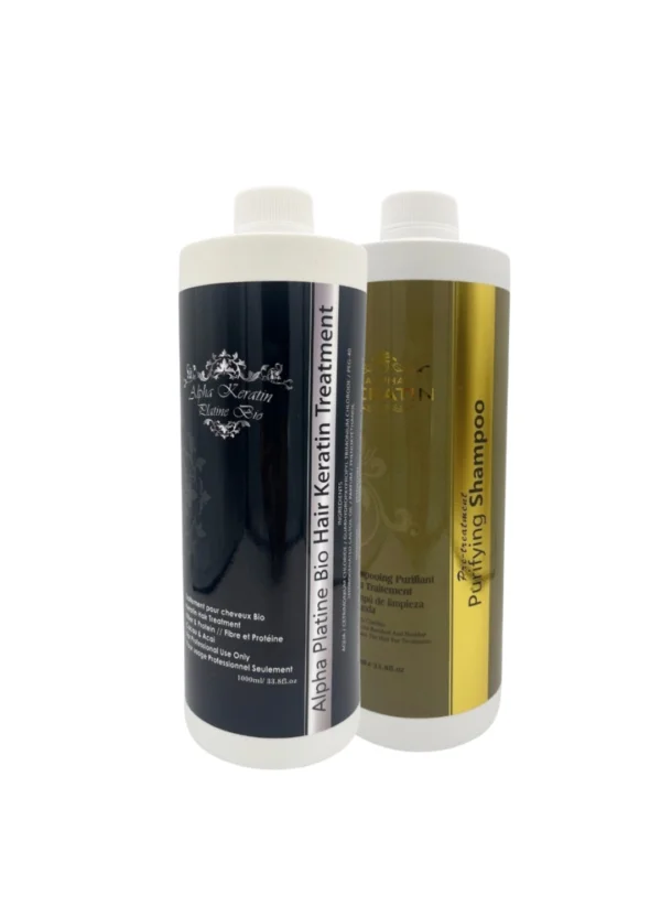 KIT-2  ALPHA KERATIN PLATINE + PURIFYING SHAMPOO