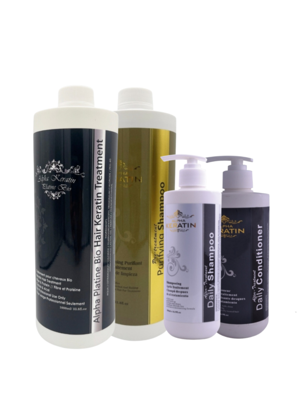 KIT-4 ALPHA KERATIN PLATINE//PURIFYING SHAMP//SHAMP&COND.